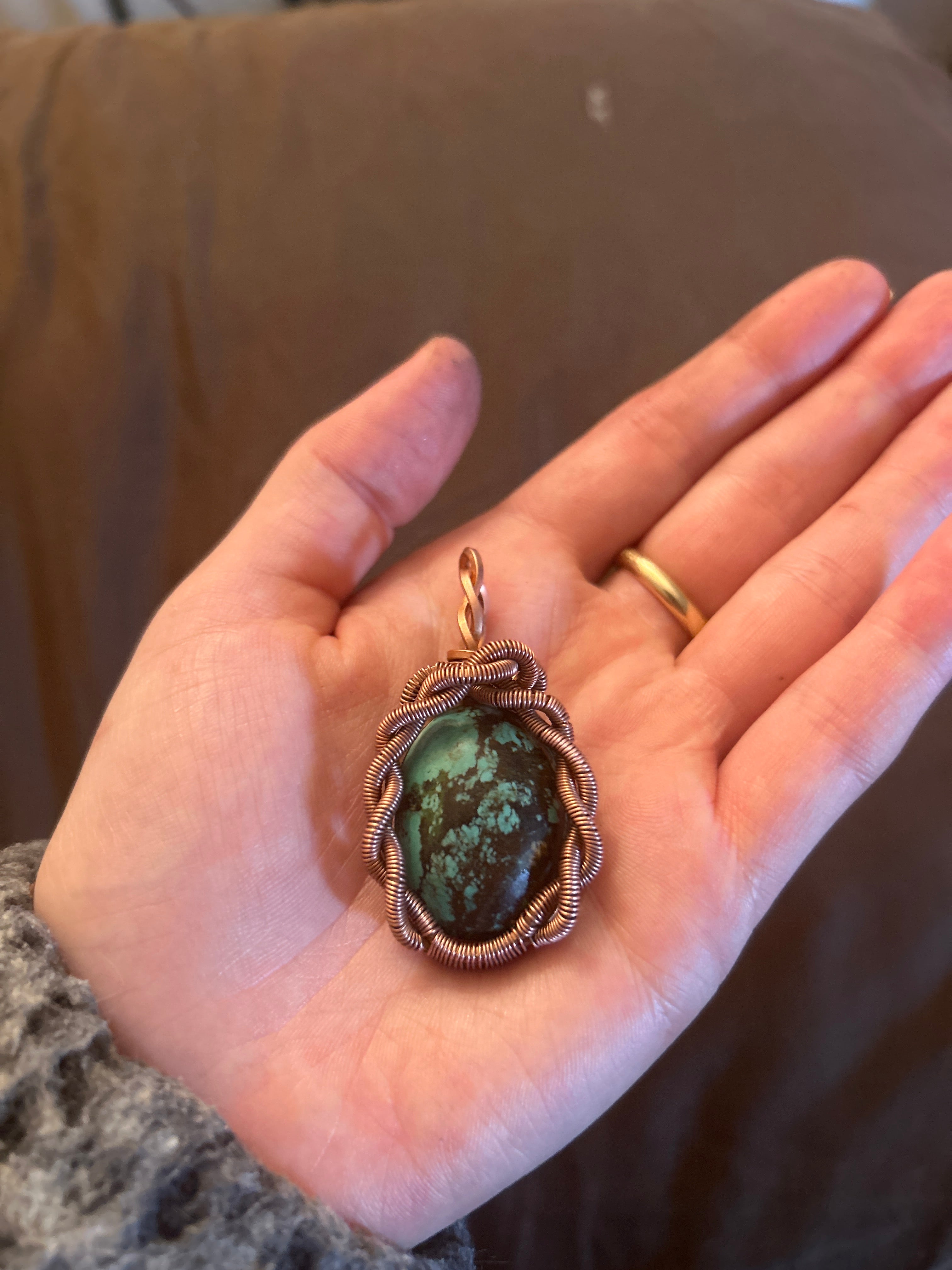 Copper Wrapped Turquoise
