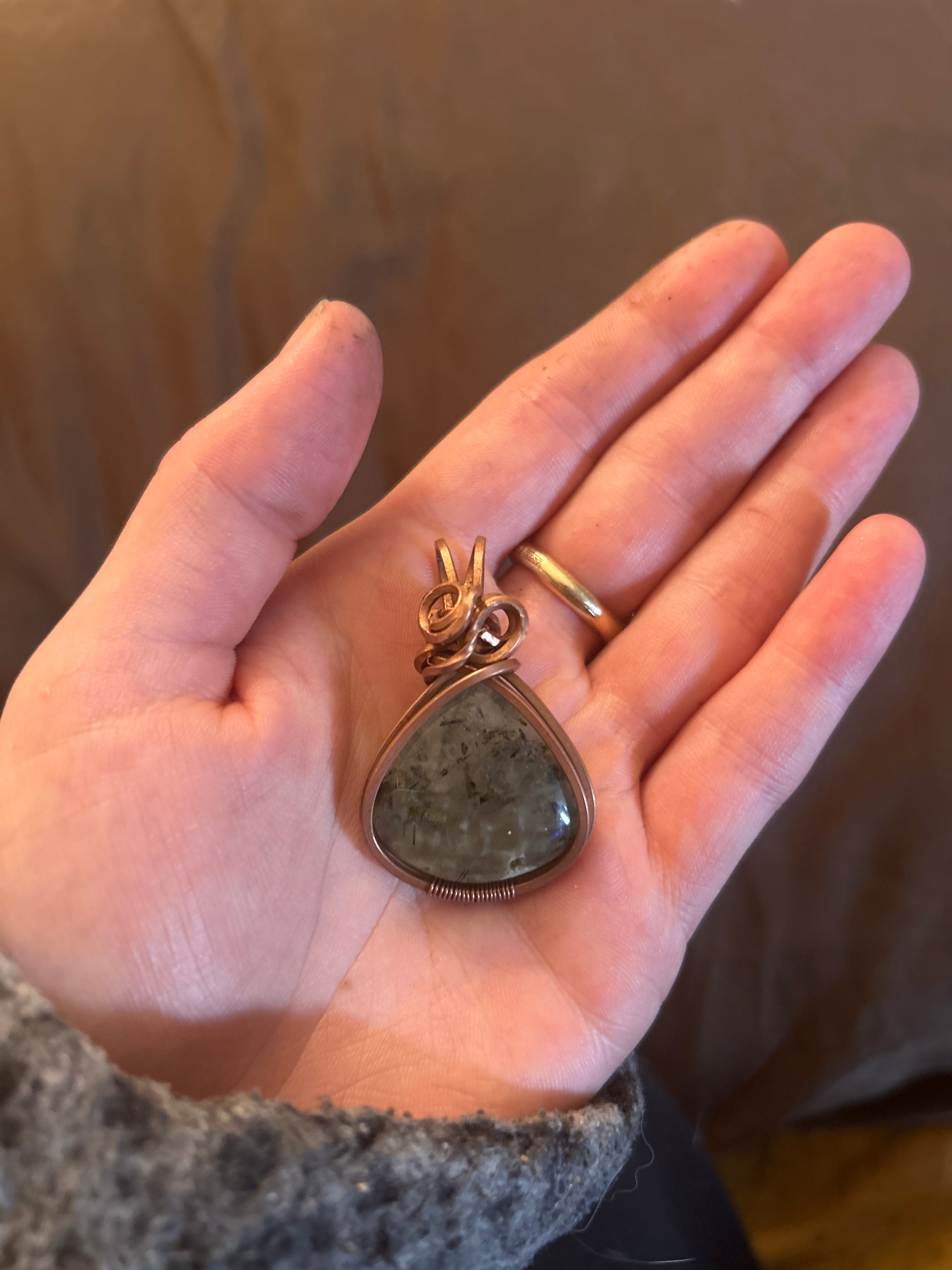 Copper Wrapped Labradorite