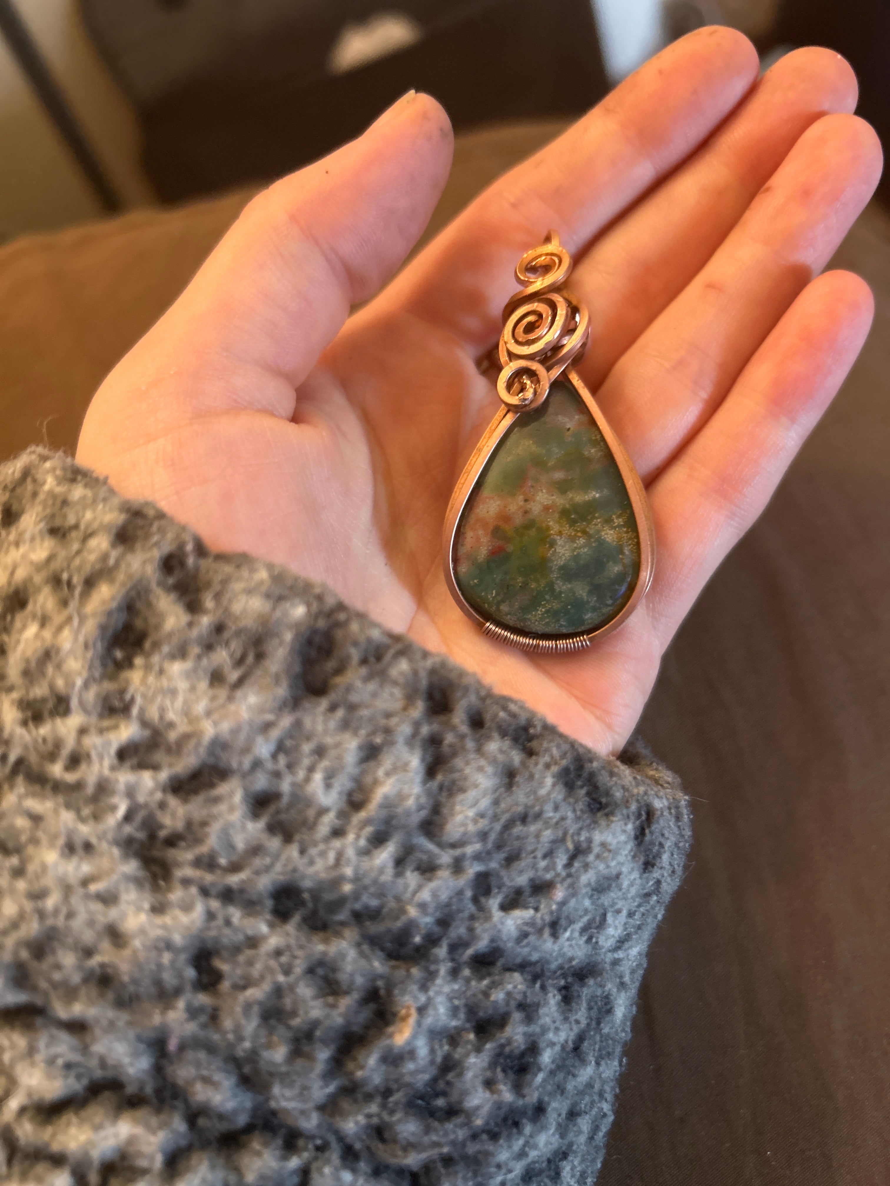 Blood Agate Pendant